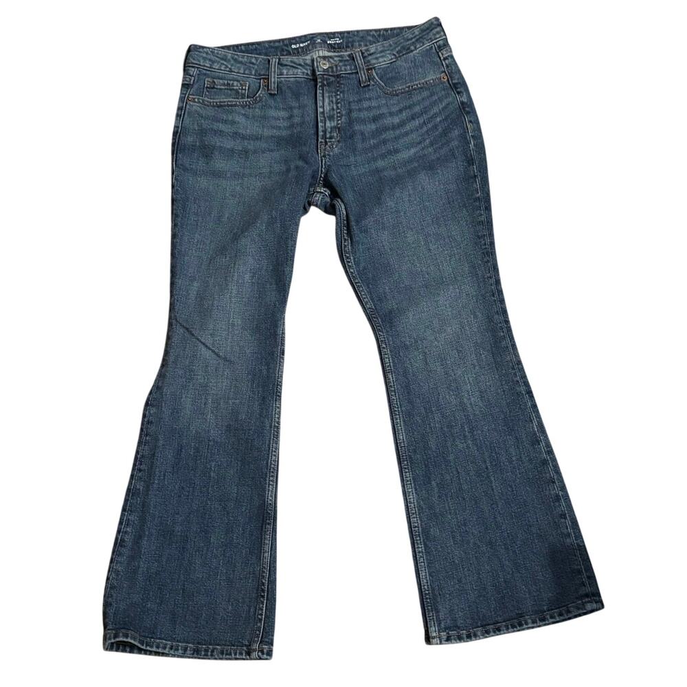 Old Navy Size 10P 10 Petite Bootcut Boot Cut Jeans Mid Rise Harper Wash